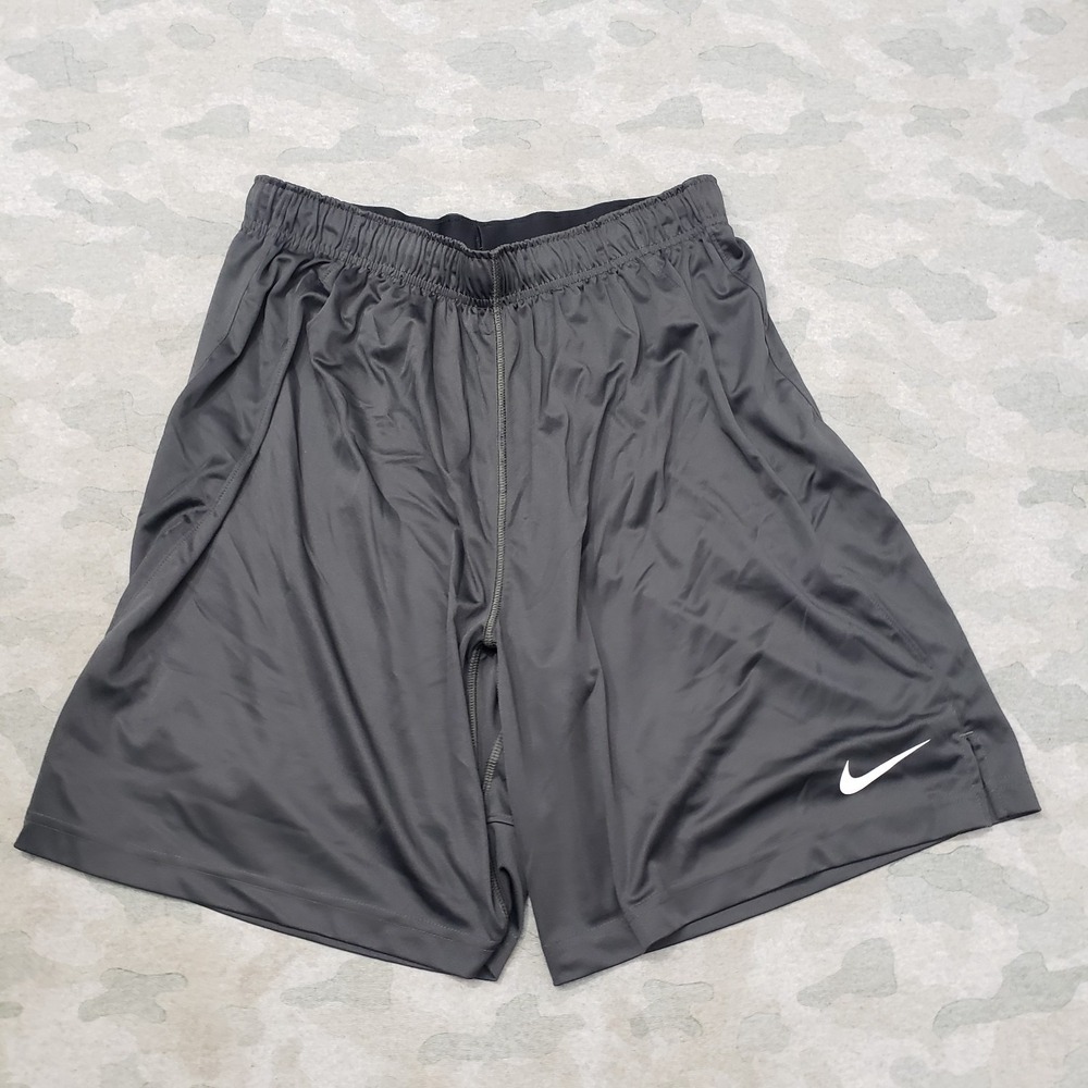 Nike Shorts Mens Large Gray‎ Dri-Fit Drawstring Gym Fitness Athliesure